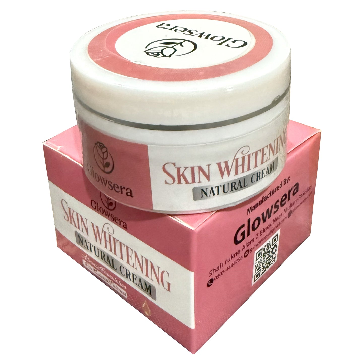 Glowsera Skin Whitening Cream – For Face, Hands & Feet – 40ml | 7 Days Visible Result