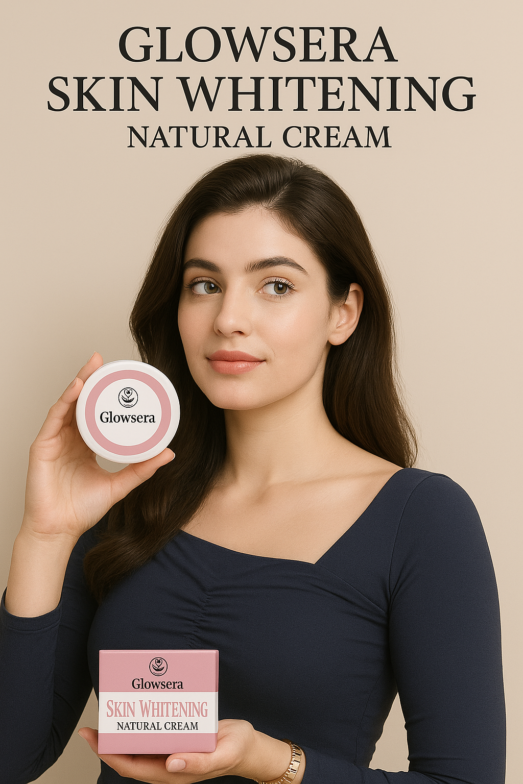 Glowsera Skin Whitening Cream – For Face, Hands & Feet – 40ml | 7 Days Visible Result